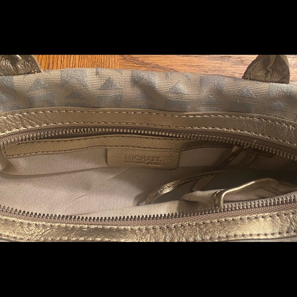 Vintage Gold Michael Kors purse - Picture 8 of 13